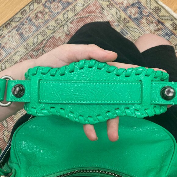 Authentic Balenciaga Le Cagole Giant Studs Shoulder Bag XS Apple Green - Picture 6 of 11